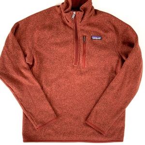Patagonia Men's Better Sweater® 1/4-Zip Size Small Cinder Red